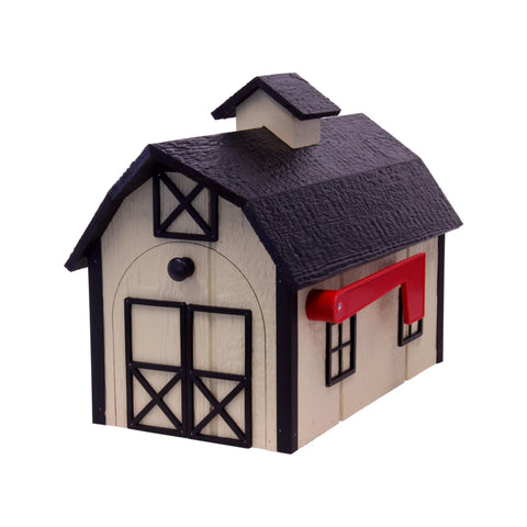 22 Inch Amish Craft Dutch Barn Style Wooden Mailbox – Rustic Post-Mount Outdoor Decor | Made in USA Amish Toy Box  Tools & Home Improvement