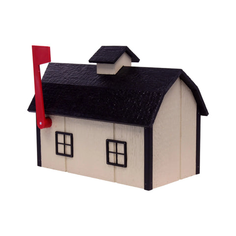 22 Inch Amish Craft Dutch Barn Style Wooden Mailbox – Rustic Post-Mount Outdoor Decor | Made in USA Amish Toy Box  Tools & Home Improvement