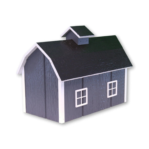22 Inch Amish Craft Dutch Barn Style Wooden Mailbox – Rustic Post-Mount Outdoor Decor | Made in USA Amish Toy Box  Tools & Home Improvement