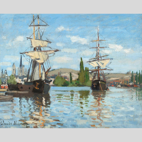 Ships Riding on the Seine, Monet, Wooden Puzzle, 457 Pcs Perplexing Puzzles  Jigsaw Puzzles