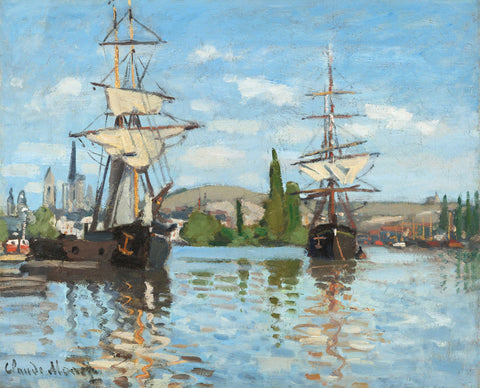 Ships Riding on the Seine, Monet, Wooden Puzzle, 457 Pcs Perplexing Puzzles  Jigsaw Puzzles