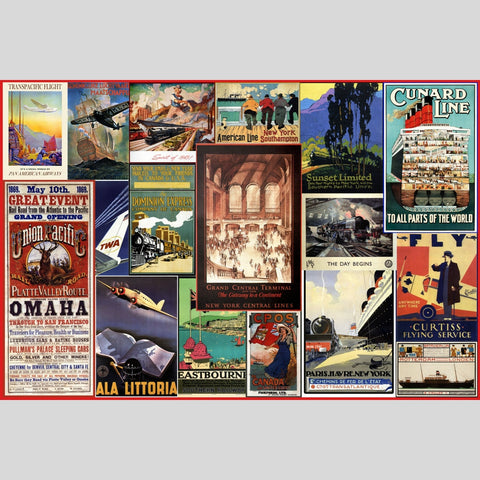 The Golden Age of Travel, Wooden Puzzle, 608 Pcs Perplexing Puzzles  Jigsaw Puzzles