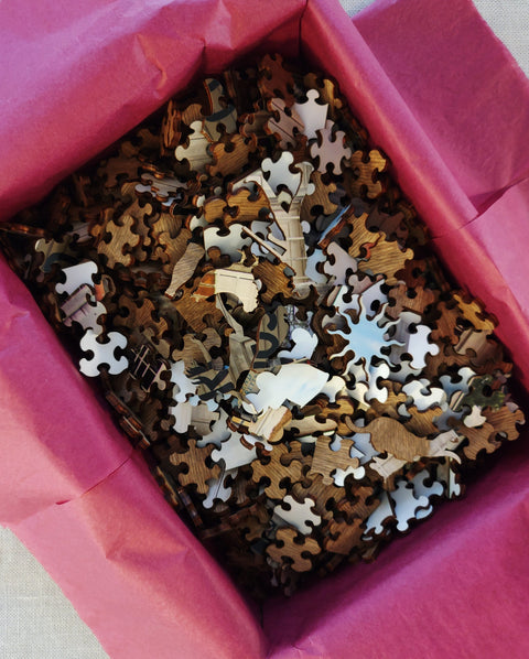 Custom Wooden Puzzle, Classic Style Pieces Perplexing Puzzles  Jigsaw Puzzles