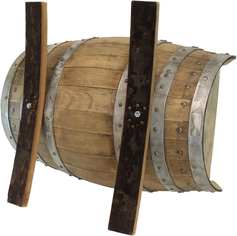 23 Inch Rustic Whiskey Barrel Flower Planter – Reclaimed White Oak Wood | Amish-Made in USA Amish Toy Box  Flower Planter