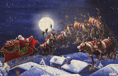 Santa's Sleigh, Wooden Puzzle, 461 Pcs Perplexing Puzzles  Jigsaw Puzzles