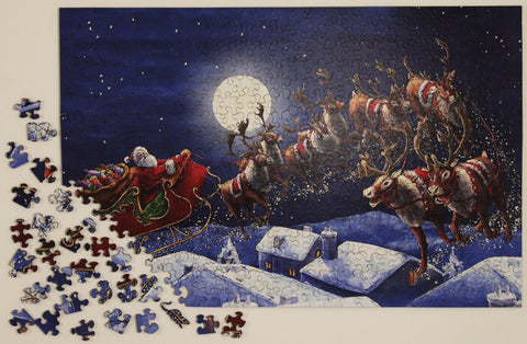 Santa's Sleigh, Wooden Puzzle, 461 Pcs Perplexing Puzzles  Jigsaw Puzzles