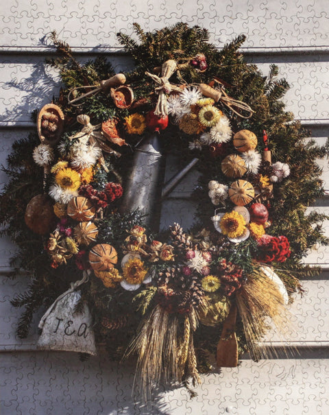Christmas Wreath, Wooden Puzzle, 515 Pcs Perplexing Puzzles  Jigsaw Puzzles
