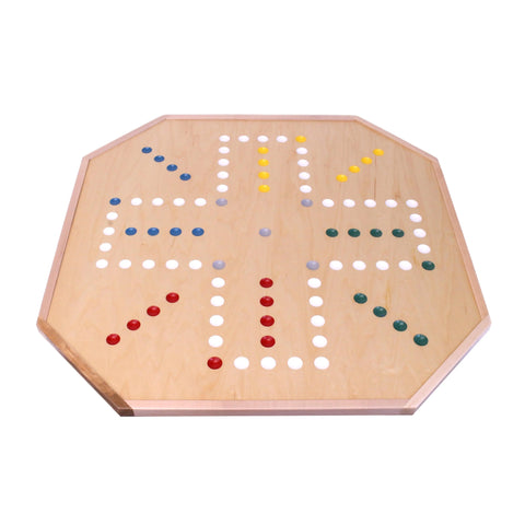 25 Inch Handmade Wooden Aggravation Game Board – Maple Wood Family Game Set | Made in USA Amish Toy Box  Games and Puzzles