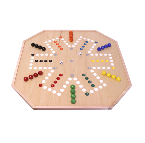 25 Inch Handmade Wooden Aggravation Game Board – Maple Wood Family Game Set | Made in USA Amish Toy Box  Games and Puzzles