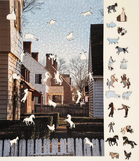 Colonial Backyards, Wooden Puzzle, 770pcs Perplexing Puzzles  Jigsaw Puzzles