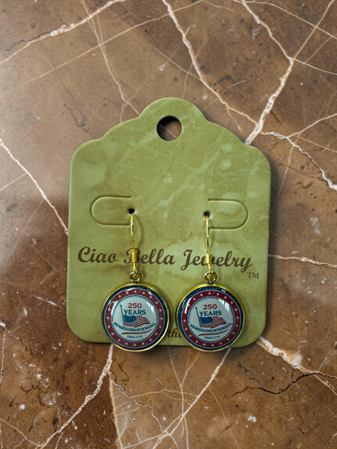 Limited Edition 250th Anniversary Military Drop Earrings – U.S. Army Navy Marine Commemorative Jewelry | Made in USA Michelle Marie Boutique  Earrings