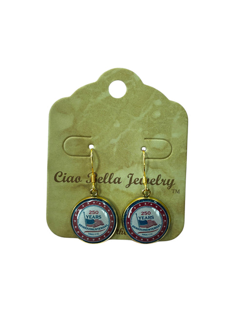 Limited Edition 250th Anniversary Military Drop Earrings – U.S. Army Navy Marine Commemorative Jewelry | Made in USA Michelle Marie Boutique  Earrings