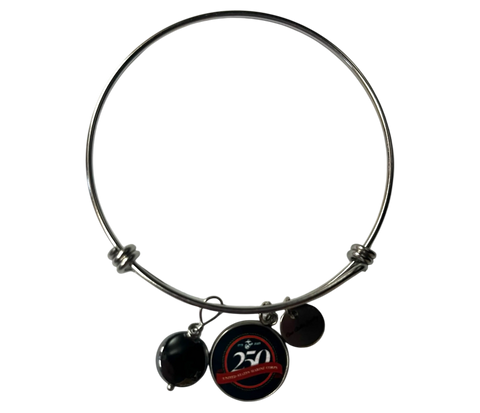 250th Anniversary Military Bangle Bracelet – Stainless Steel Charm Adjustable Wristband | Made in USA Michelle Marie Boutique  Bracelet
