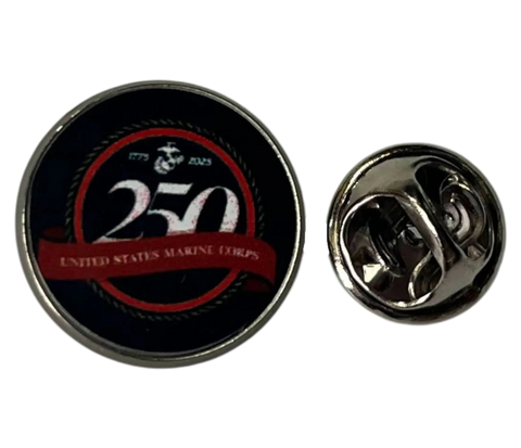 250th Anniversary Military Tie Pin – Stainless Steel Commemorative Emblem | Made in USA – Army Navy Marine Corps Officially Licensed Accessory Michelle Marie Boutique  Tie Pin