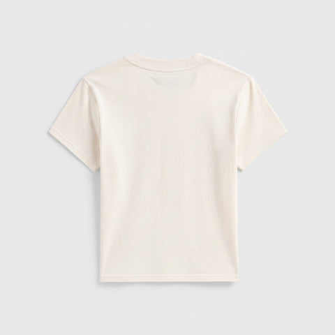 Vintage-Inspired Petite Cropped T-Shirt – Close Fit Daily Essential | Made in USA EcoCycle Cotton US Standard Apparel  SS SIDE SEAM TEE