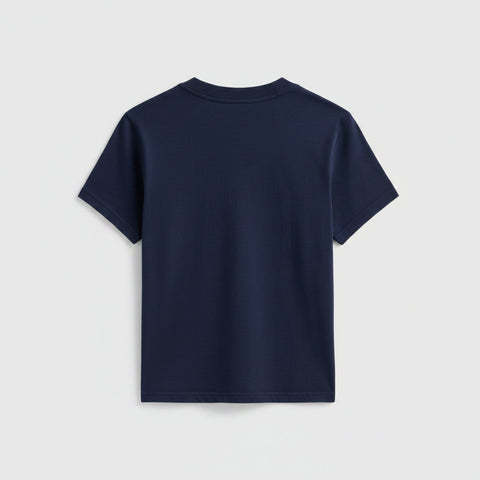 Vintage-Inspired Petite Cropped T-Shirt – Close Fit Daily Essential | Made in USA EcoCycle Cotton US Standard Apparel  SS SIDE SEAM TEE