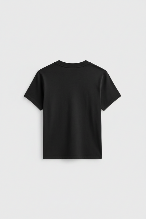 Vintage-Inspired Petite Cropped T-Shirt – Close Fit Daily Essential | Made in USA EcoCycle Cotton US Standard Apparel  SS SIDE SEAM TEE