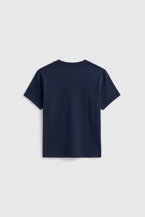Vintage-Inspired Petite Cropped T-Shirt – Close Fit Daily Essential | Made in USA EcoCycle Cotton US Standard Apparel  SS SIDE SEAM TEE