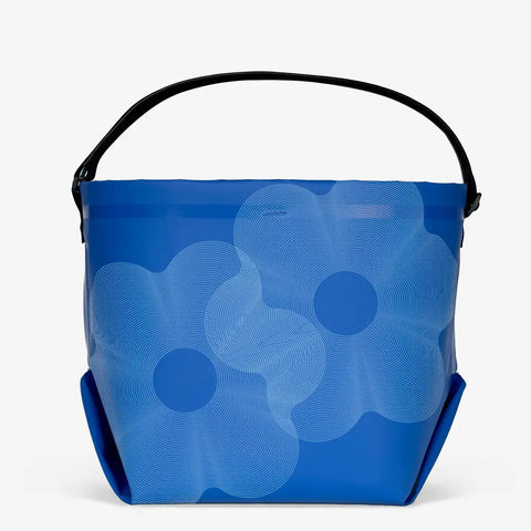 27 Liter Waterproof Tote Bag – Geo Floral Design – Industrial Vinyl Construction | Made in USA eqpd 