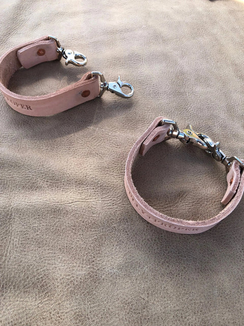 Thick Vegetable Tanned Leather Snap – Durable Leather Keychain | Made in USA Sully + Proper Supply 
