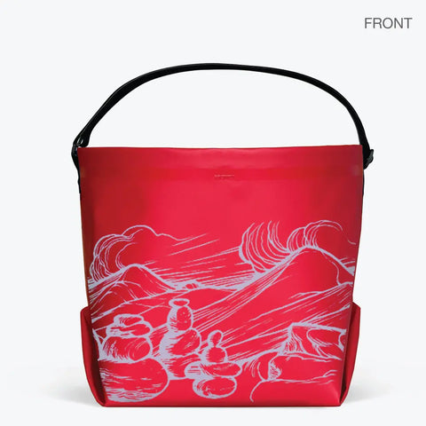 27L Waterproof Industrial Outdoor Tote Bag – Adjustable Strap, Rugged Design | Made in USA Twisp WA eqpd   96.00 Wide / Red