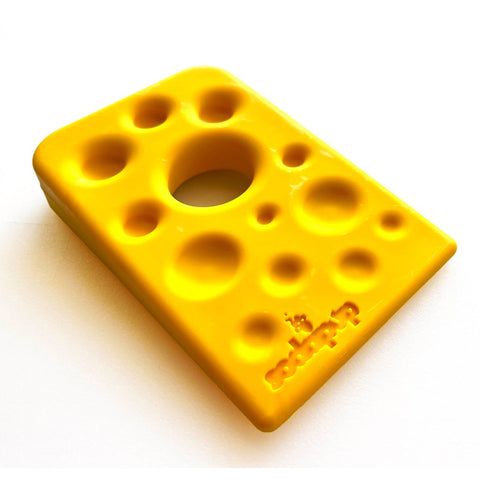 Swiss Cheese Wedge Durable Nylon Dog Chew Toy – Tough Power Chewer | Made in USA SodaPup  Nylon Dog Toys