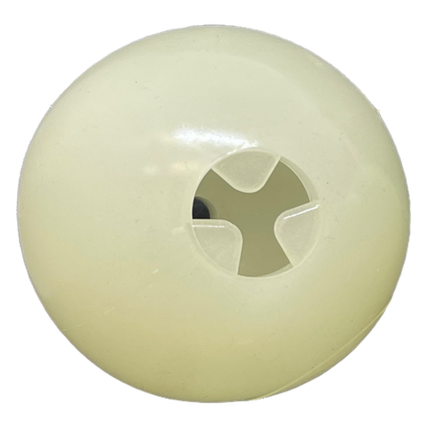 4 Inch Glow Ball Treat Dispenser – Durable PUP-X Synthetic Rubber Dog Toy | Made in USA SodaPup  Rubber Dog Toys