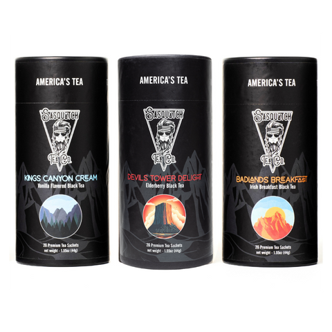 Premium Black Tea Trio – Artisan Blends – Sasquatch Tea Co | Made in USA Sasquatch Tea Co  Tea
