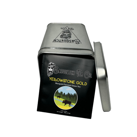 Yellowstone Gold Marigold Citrus Green Tea – 20 Tea Sachets | Made in USA Sasquatch Tea Co  Tea