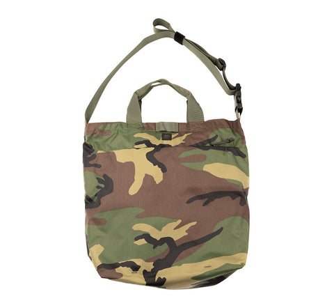 Water-Resistant Woodland Camo 2-Way Shoulder Bag – Durable Packcloth Nylon | Made in USA MIS  Shoulder Bag