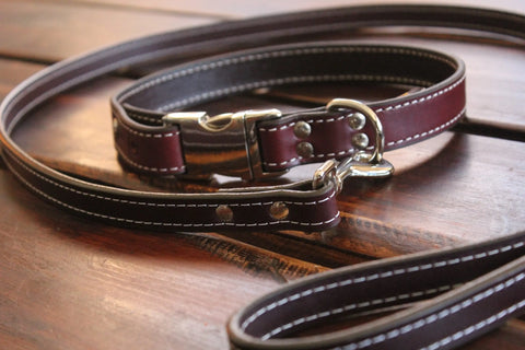 3/4 Inch Premium Leather Dog Leash – Durable Bridle Leather Design | Made in USA Auburn Leathercrafters  item