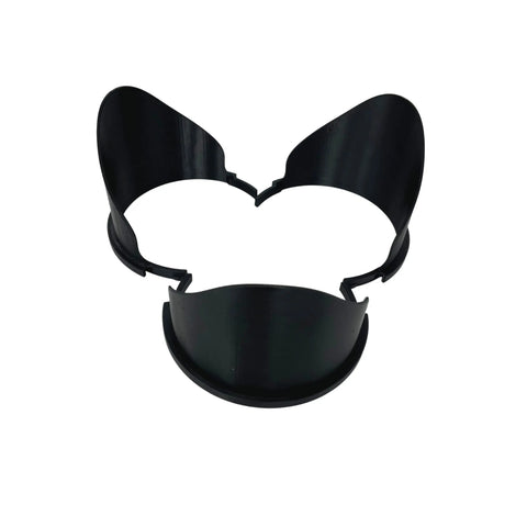 The Chatelet Manufacturing 3-Pack Gallon Paint Pourer, made in the USA, features black plastic pourers with curved edges that fit gallon-sized paint cans—no more spills with this convenient value pack.