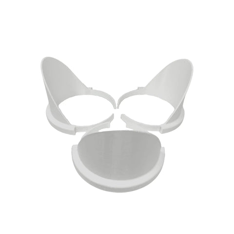 The Chatelet Manufacturing 3 Pack Quart Paint Can Pourer fits quart-sized cans and features three white pourers, perfect for mess-free paint projects.