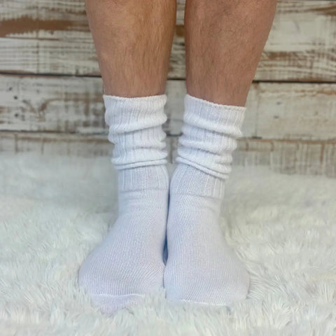 3 Pack RETRO Cotton Crew Socks 10-12 - Red, White, Black | Made in USA Catherine Cole Studio  socks