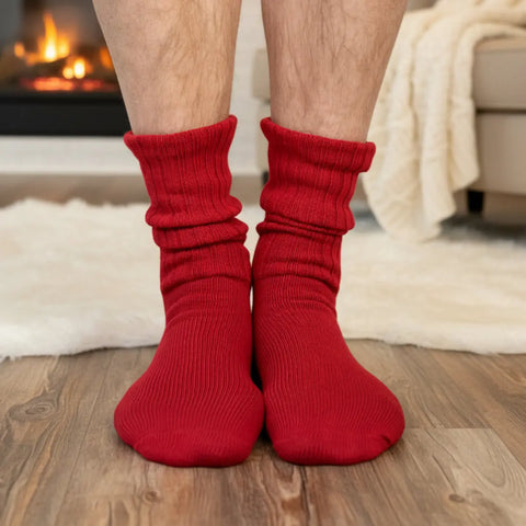3 Pack Retro Athletic Cotton Crew Socks 10-12 – Breathable Natural Fibers – Red White Black | Made in USA Catherine Cole  socks