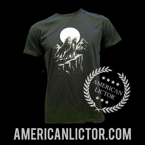 3 Wolf Moon T-Shirt – Premium American Cotton Tee With Classic Pack Design | Made in USA American Lictor  T-Shirt