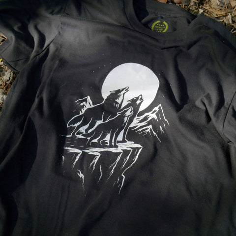 3 Wolf Moon T-Shirt – Premium American Cotton Tee With Classic Pack Design | Made in USA American Lictor  T-Shirt