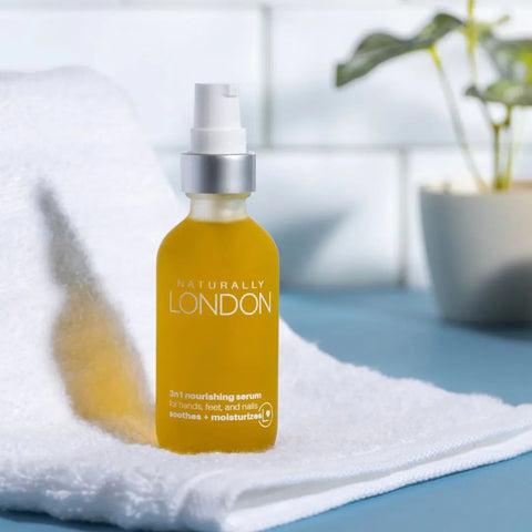 3-in-1 Nourishing Skin Serum for Hands Feet and Nails – 2oz | Made in USA Naturally London 