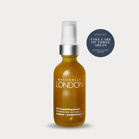 3-in-1 Nourishing Skin Serum for Hands Feet and Nails – 2oz | Made in USA Naturally London 