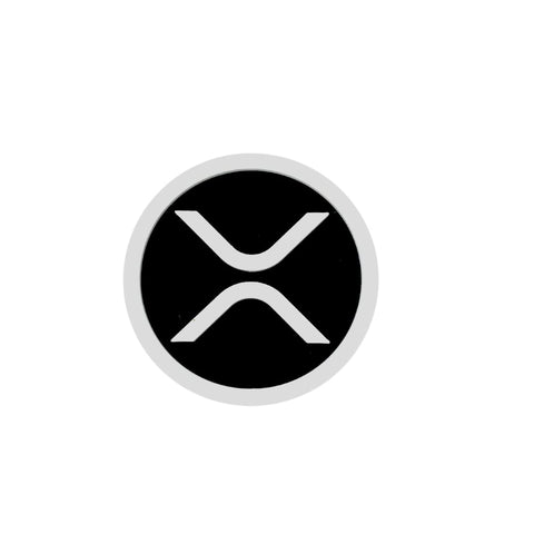 Ripple XRP Token Logo Fridge Magnet 4.5 Inch – Black White Design | Made in USA Chatelet Manufacturing 