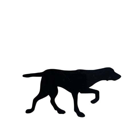 English Pointer Dog Refrigerator Magnet – 3.5 Inch Tall Black Silhouette | Made in USA Chatelet Manufacturing 