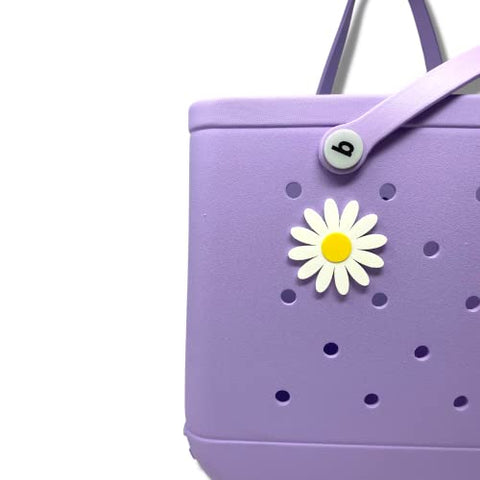 Bogletts Daisy Flower Charm – Decorative Bag Accessory for Bogg Bags | Made in USA Chatelet Manufacturing 
