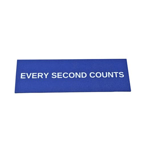 Every Second Counts Adhesive Wall Sign – 3D Raised Kitchen Decor | Made in USA Chatelet Manufacturing 
