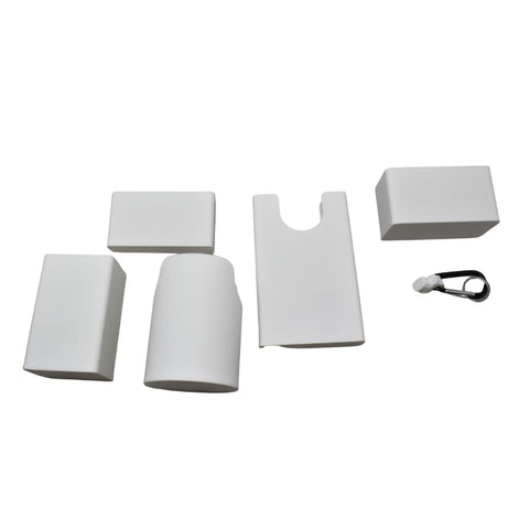 Bogg Bag Tote Accessories Bundle – White Phone Case Key Wallet Bottle Holders | Made in USA Chatelet Manufacturing 