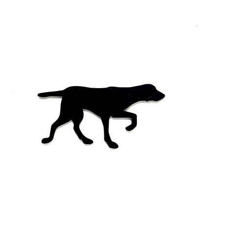 English Pointer Dog Refrigerator Magnet – 3.5 Inch Tall Black Silhouette | Made in USA Chatelet Manufacturing 