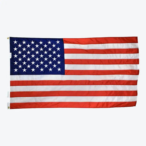 3' X 5' Signature Series United States Flag, Premium Nylon - 100% Made in USA Freedom Flag and Pole 
