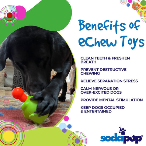 Unstoppables Durable Nylon Chew Knuckles – 3 Pack for SodaPup Treat Dispensers | Made in USA SodaPup  Nylon Dog Toys