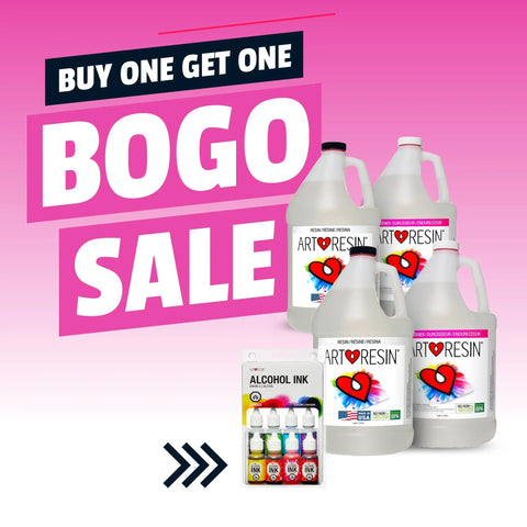 4 Gallon Epoxy Resin Kit for Art – Crystal Clear, Food Safe & USA-Made | Made by ArtResin ArtResin  Artists Epoxy Resin