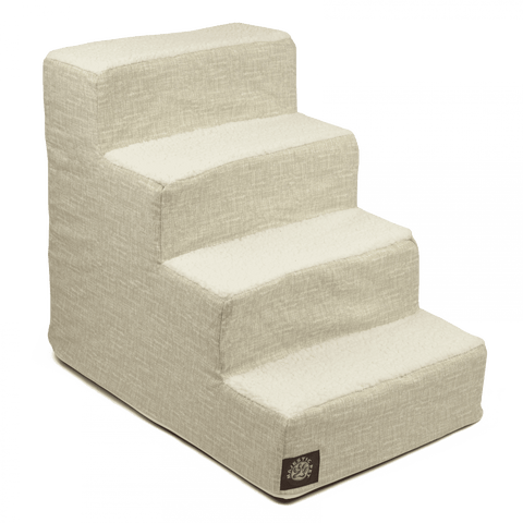 Palette Heathered 4-Step Pet Stairs – Heavy-Duty Slipcover | Made in USA Majestic Pet 