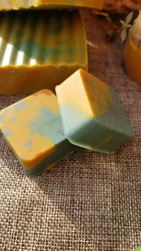 4.5 Oz Ginger Turmeric Herbal Soap – Natural Skin Brightening Bar | Made in USA Bathsheba Body Works 